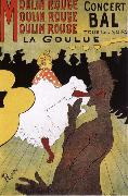 Henri De Toulouse-Lautrec La Goulue,Dance at the Moulin Rouge oil